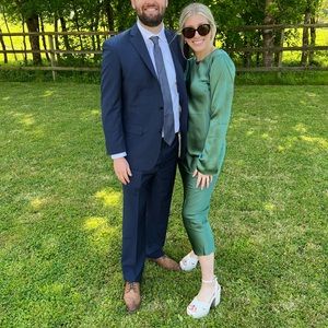 Reformation Davina Silk Dress, size S